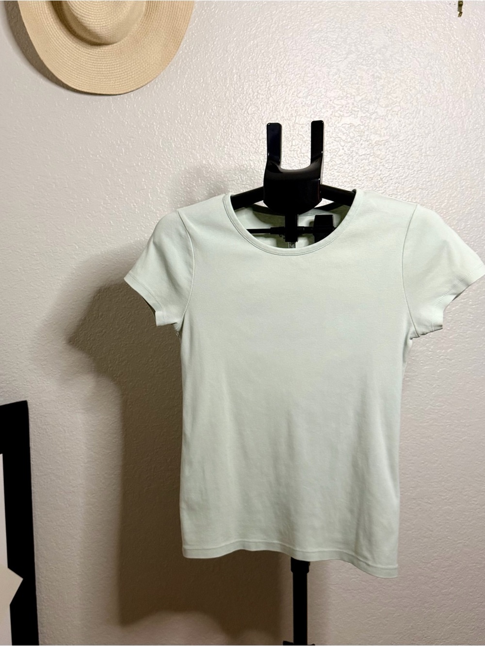 J.Crew Fine Rib Cotton Tee Mint Green Women's M